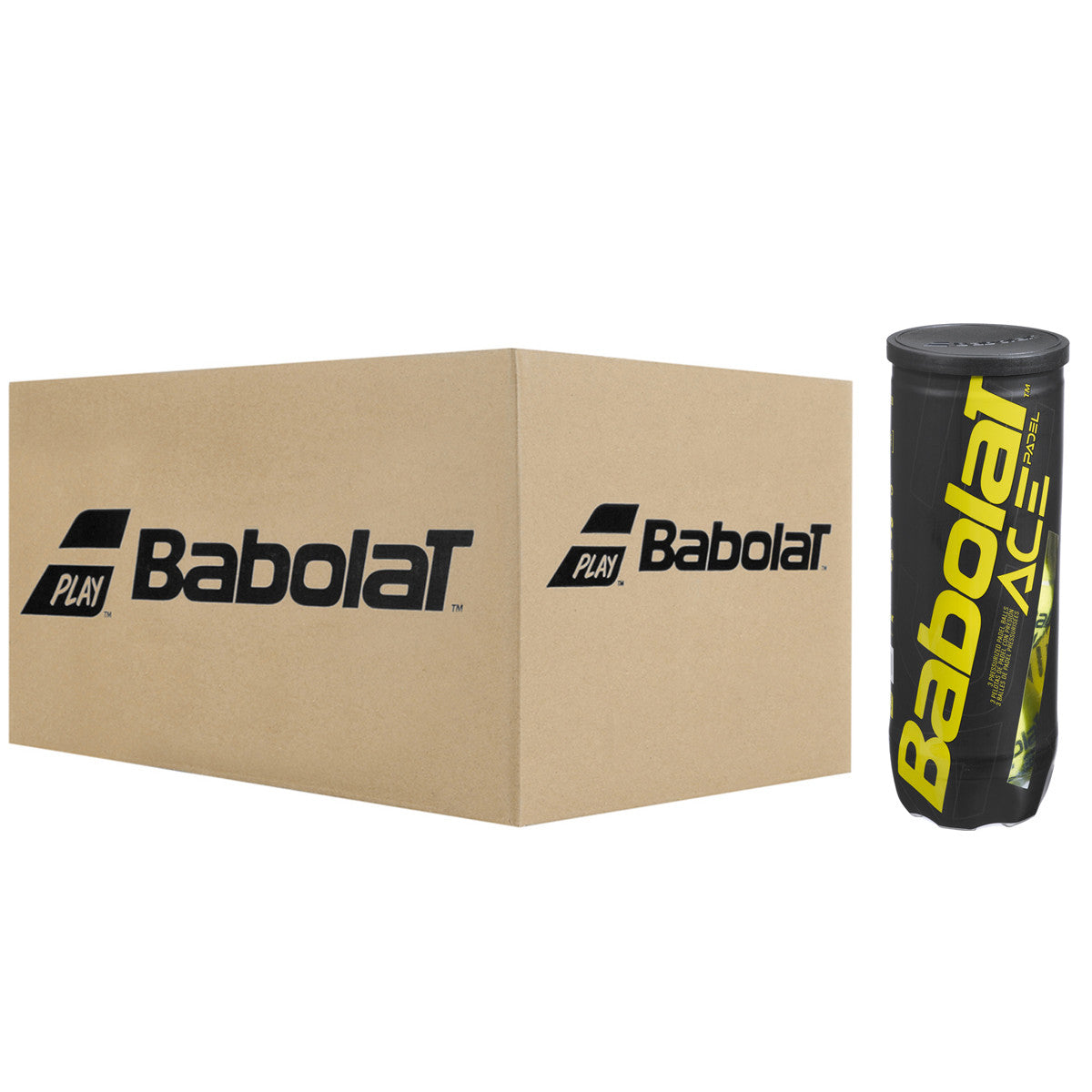 Babolat Ace Padel Balls - 24 Tubes of 3 balls