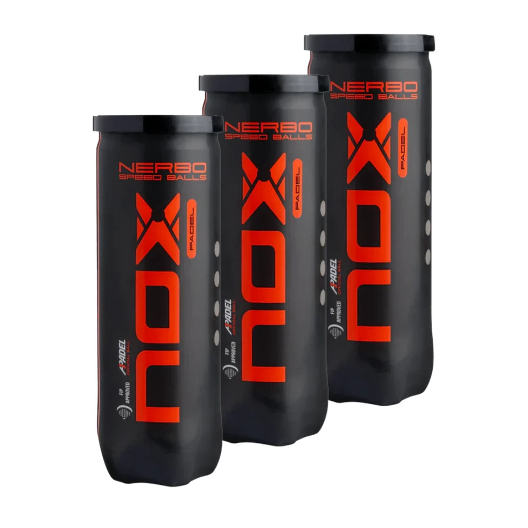 Nox NERBO Padel Balls - 3 Tubes of 3 balls