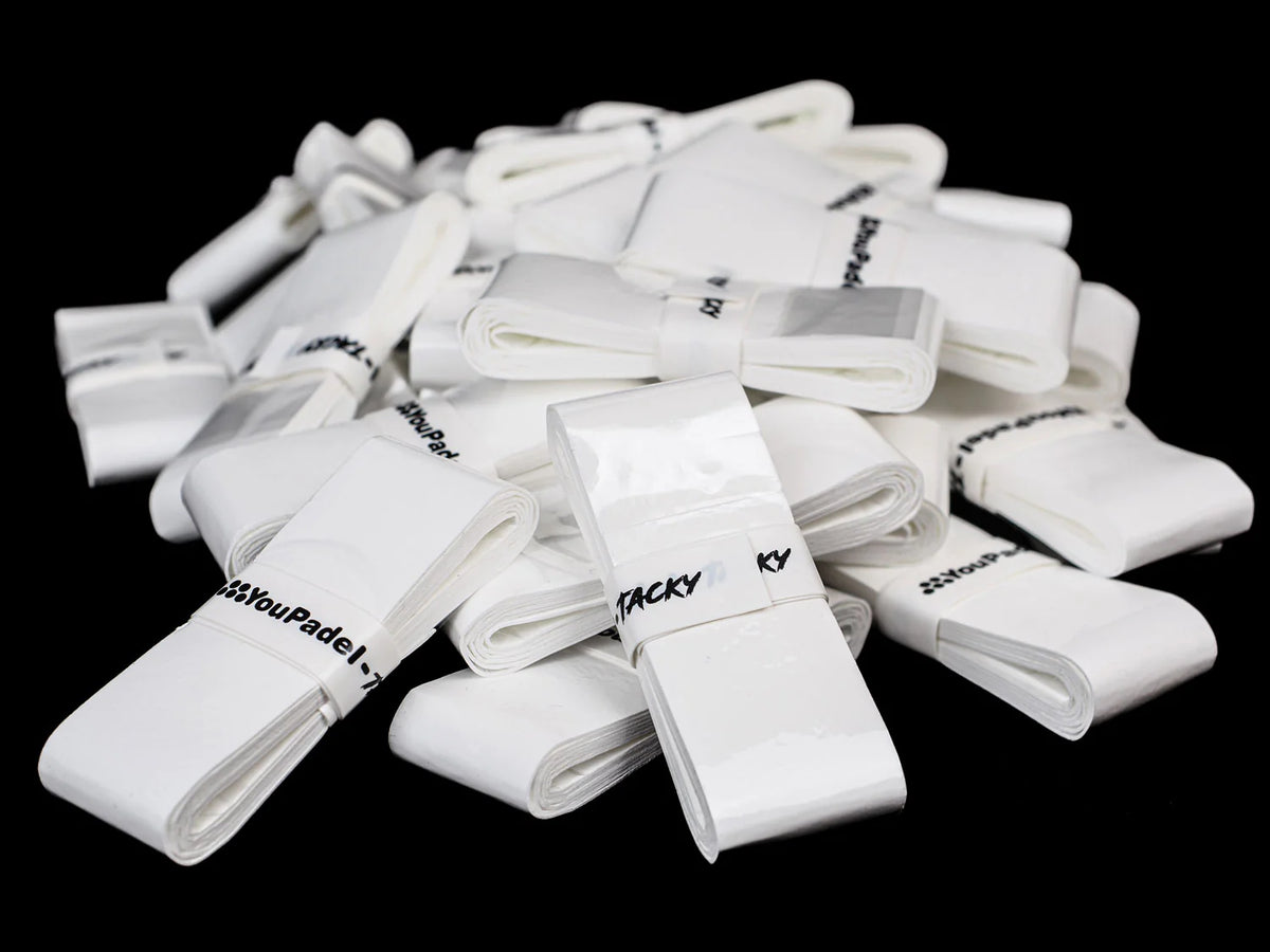 YouPadel Tacky White Overgrip - 3 Pack