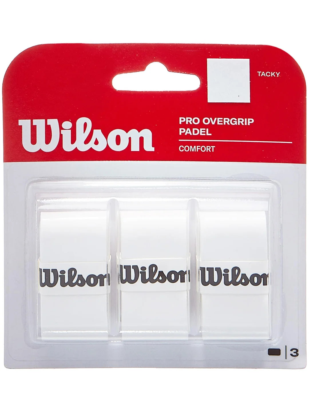 Wilson Padel Pro Overgrip White 3 Pack