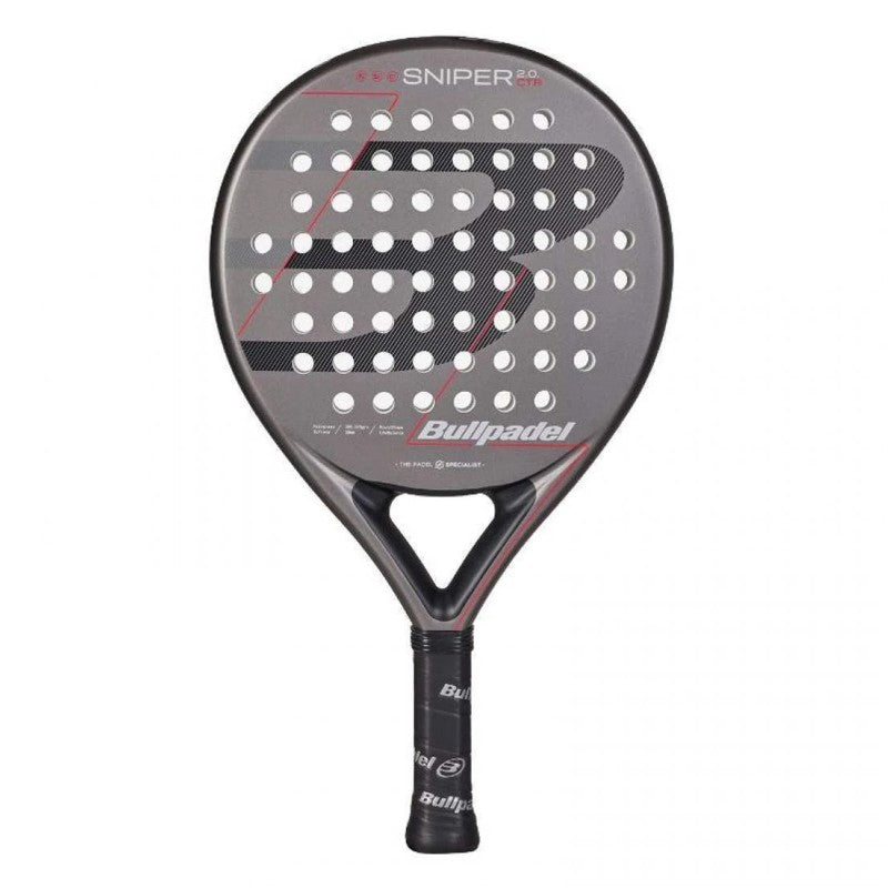 Bullpadel Sniper 2.0 Control Dark Grey 2026 Padel Racket