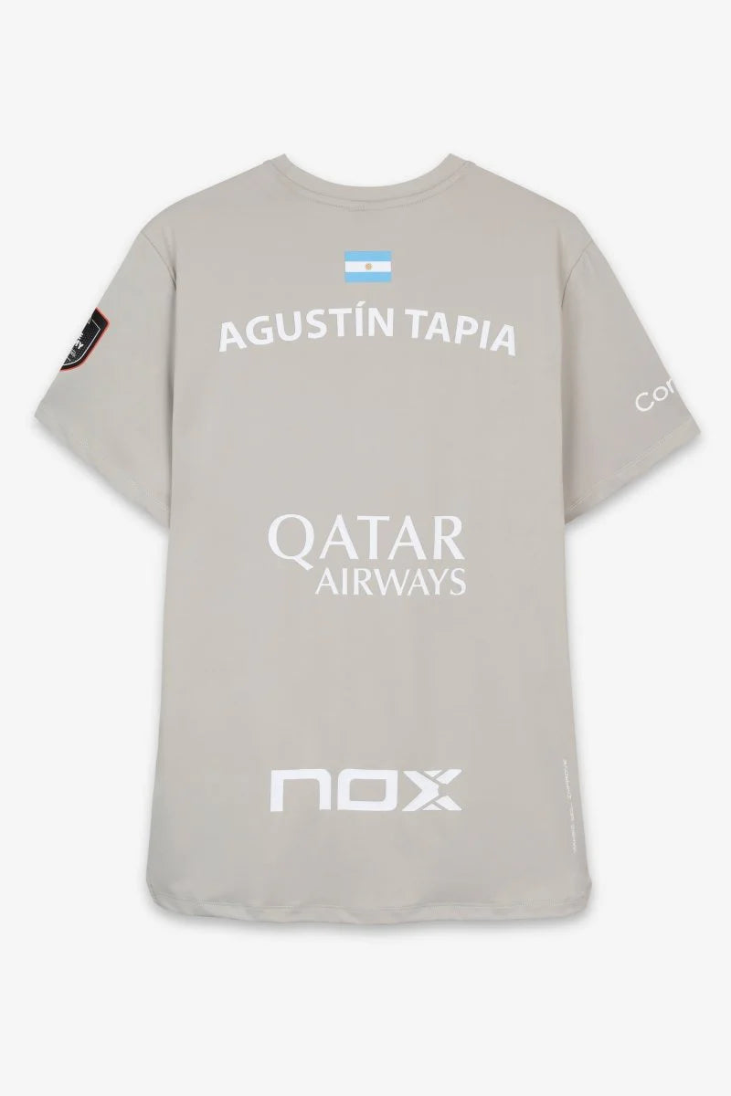 Nox Sponsors AT10 Agustin Tapia Soft Grey T-Shirt 2026