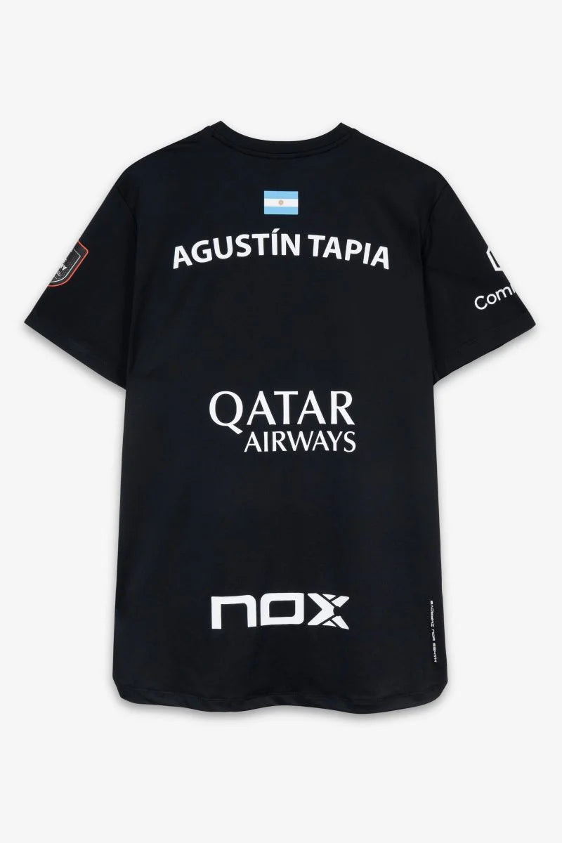 Nox Sponsors AT10 Black Agustin Tapia T-shirt 2026