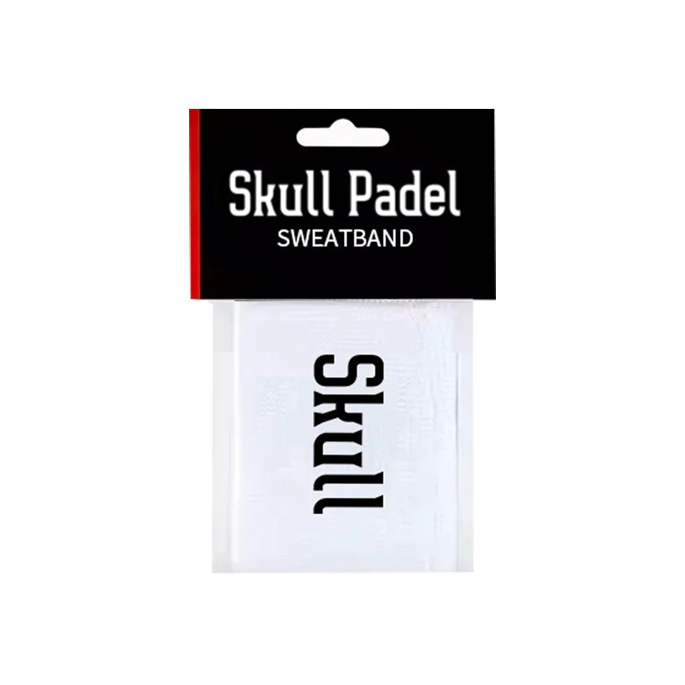 Skull Padel Wristband - White Black - Large