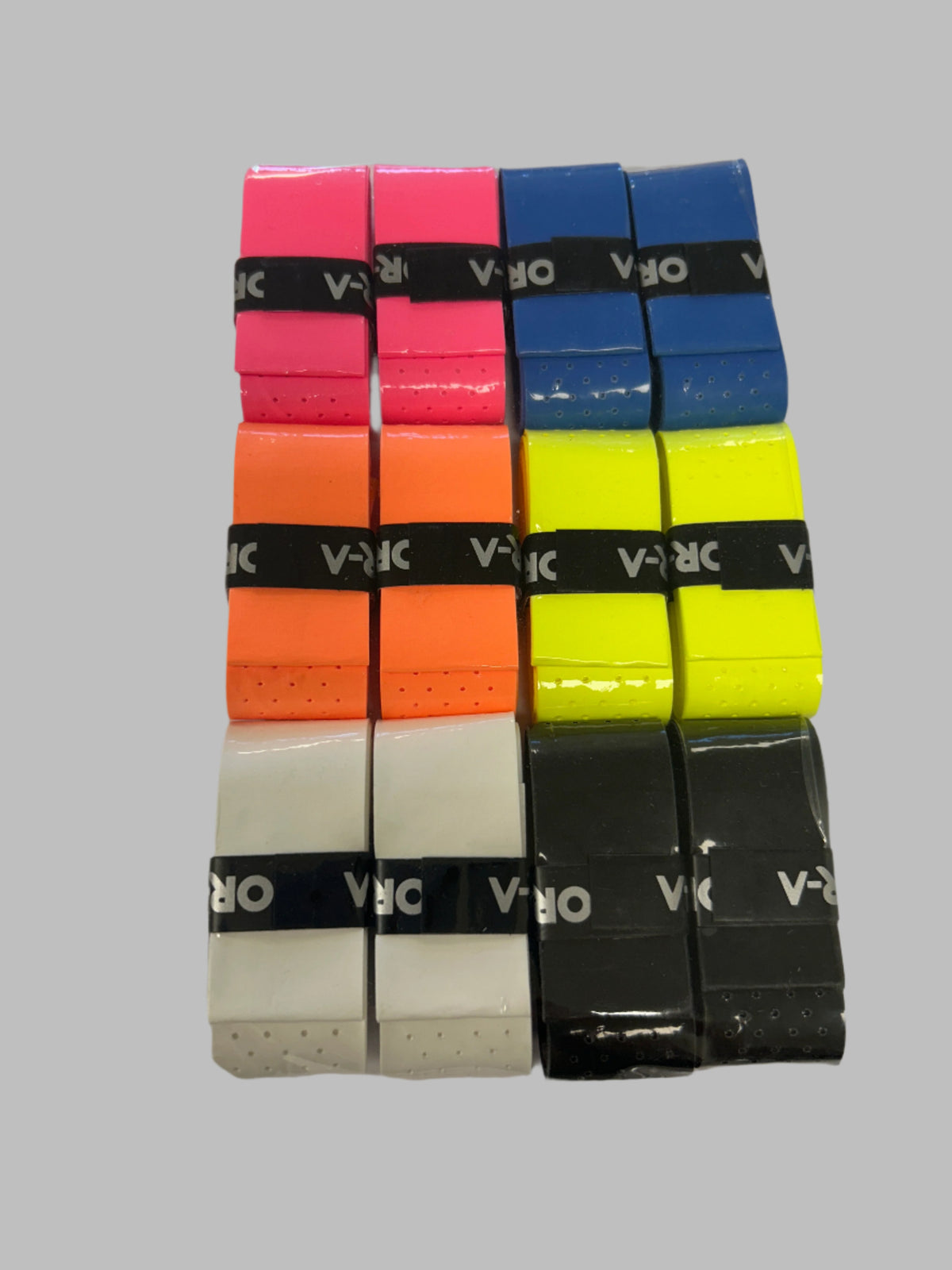 Vibor-A Multicoloured Perforated Overgrips (Pack of 12)