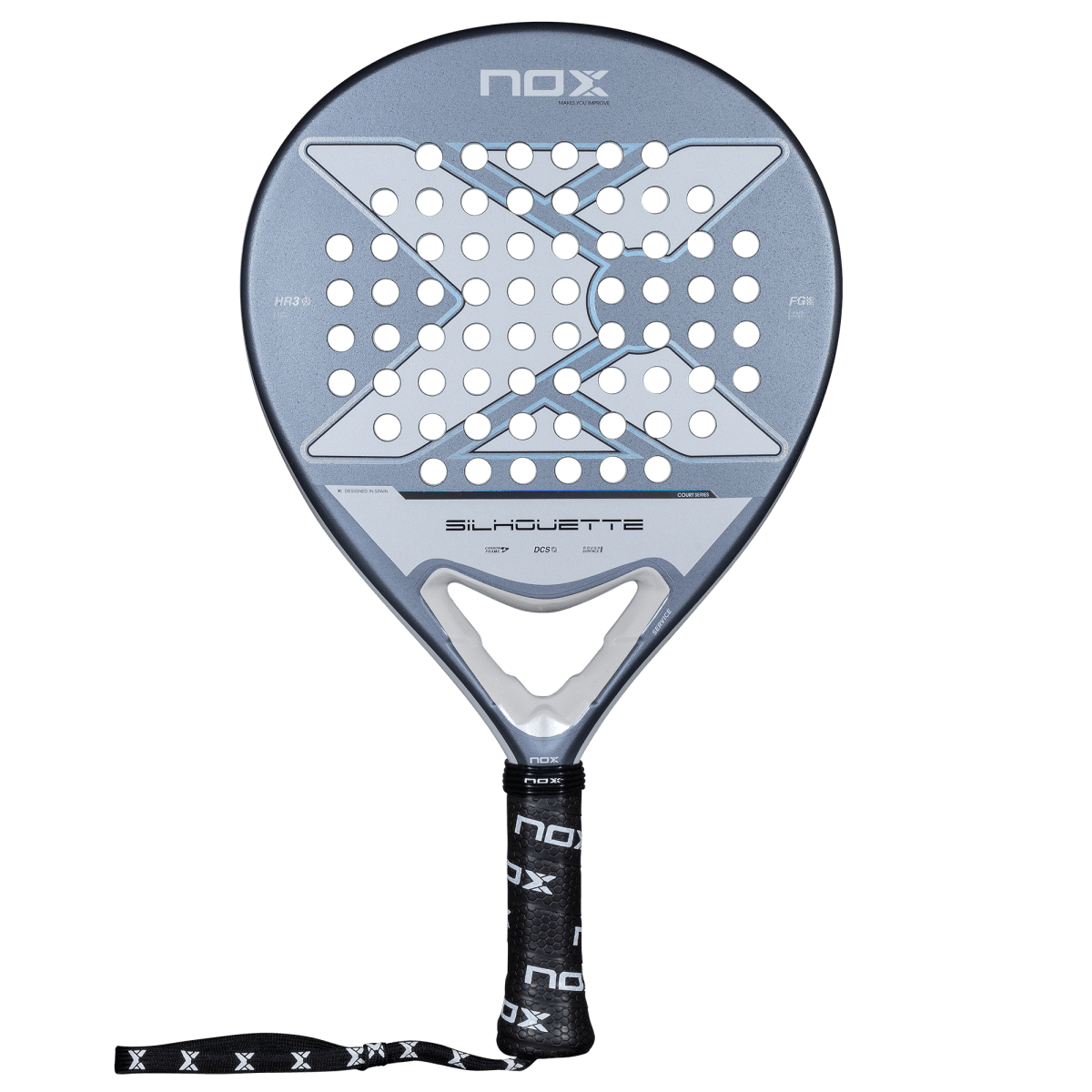 NOX X-ONE Silhouette Padel Racket - Front View